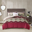 Olliix Woolrich Emmet Creek King Comforter Set Polyester in Red