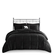 Olliix Woolrich Alton King Comforter Set Polyester in Black/Black