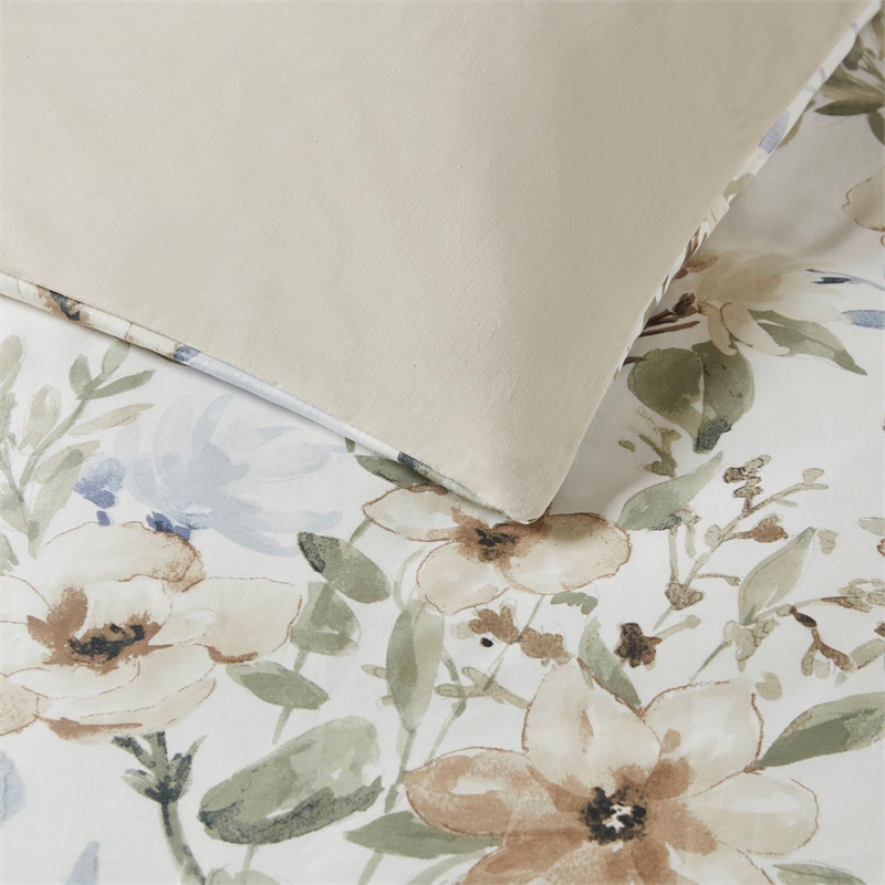 Olliix Harbor House Blue Herbal King Comforter Set Cotton in Multi