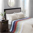 Olliix Madison Park Quebec King Bedspread Set Cotton in Blue