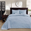 Olliix Madison Park Quebec King Bedspread Set Cotton in Blue