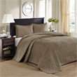 Olliix Madison Park Quebec King Bedspread Set Cotton in Khaki
