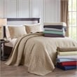 Olliix Madison Park Quebec King Bedspread Set Cotton in Grey