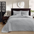 Olliix Madison Park Quebec King Bedspread Set Cotton in Grey