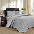 Olliix Madison Park Quebec King Bedspread Set Cotton in Grey