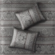 Olliix Madison Park Bellagio King Bedspread Set Microfiber in Grey