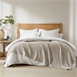 Olliix Madison Park Liquid Cotton Twin Blanket Cotton in Beige