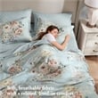 Olliix Madison Park Essentials Heather King Comforter Set Polyester in Soft Blue