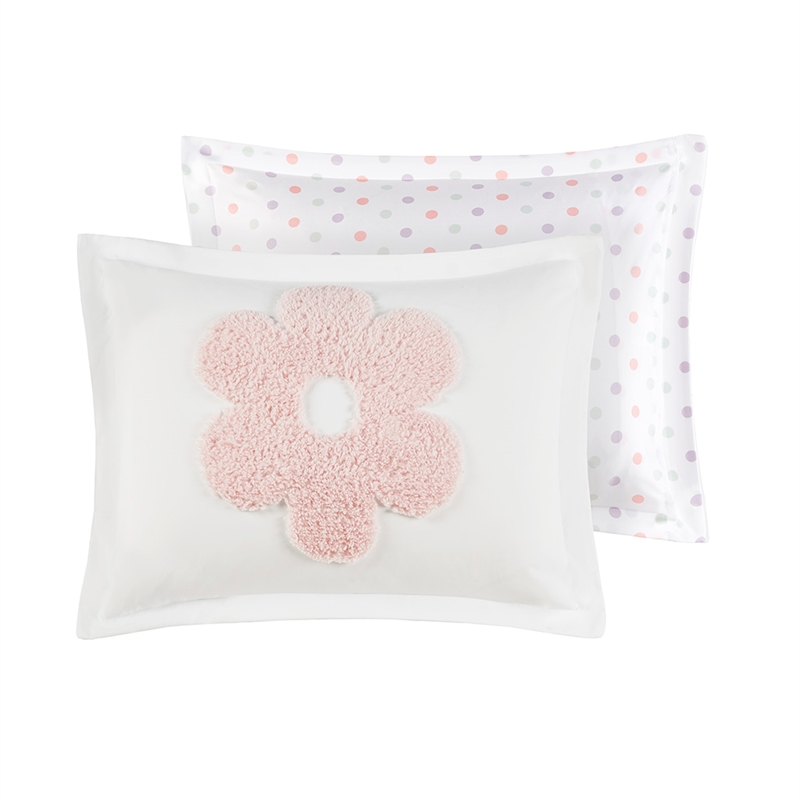 Olliix Intelligent Design Kids Gracie Twin Comforter Set in White/Purple