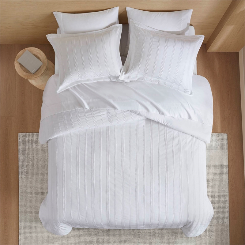 Olliix Super Listing Logan Full Duvet Set Polyester in White