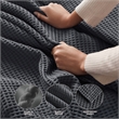 Olliix Madison Park Waffle Weave Twin Blanket Cotton in Dark Grey