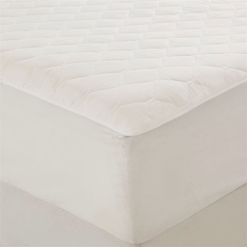 Olliix Beautyrest Cotton Twin Mattress Pad Cotton in White