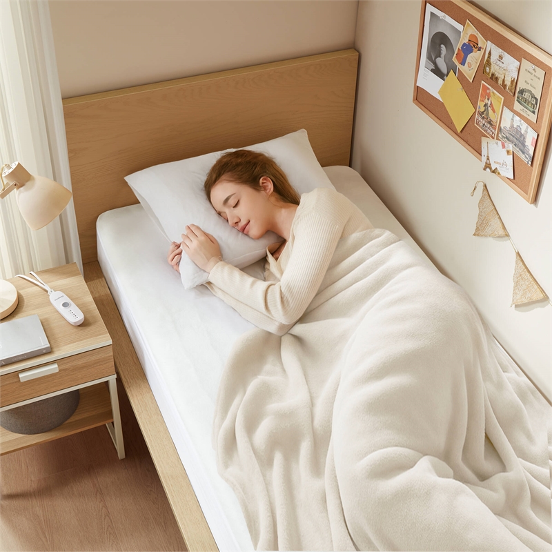 Olliix Beautyrest Nonwoven Twin Mattress Pad Polyester in White