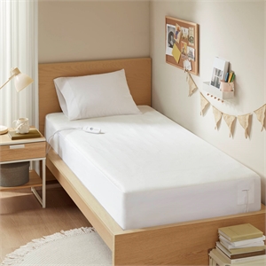 Olliix Beautyrest Nonwoven Twin Mattress Pad Polyester in White