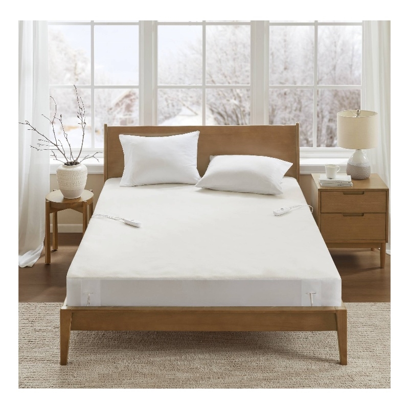 Olliix Beautyrest Nonwoven King Mattress Pad Polyester in White