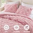 Olliix Intelligent Design Lily King Comforter Set Microfiber in Pink