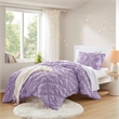 Olliix Intelligent Design Lily Twin Comforter Set Microfiber in Purple