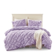 Olliix Intelligent Design Lily King Comforter Set Microfiber in Purple