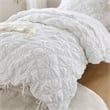 Olliix Intelligent Design Lily Twin Comforter Set Microfiber in White