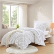 Olliix Intelligent Design Lily Twin Comforter Set Microfiber in White