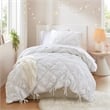 Olliix Intelligent Design Lily Twin Comforter Set Microfiber in White