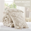 Olliix Intelligent Design Lily King Comforter Set Microfiber in Ivory