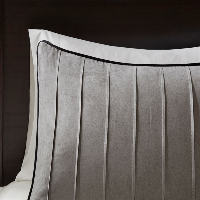 Olliix Madison Park Dune King Comforter Set Polyester in Grey