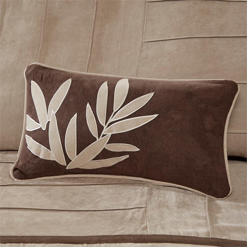 Olliix Madison Park Dune Full Comforter Set Polyester in Beige