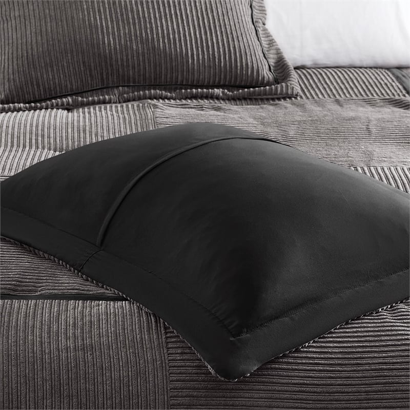 Olliix Madison Park Dallas King Comforter Set Polyester in Grey