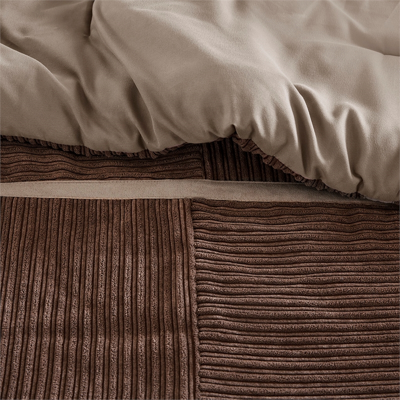 Olliix Madison Park Dallas King Comforter Set Polyester in Brown