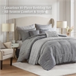Olliix Madison Park Royce King Comforter Set Polyester in Grey