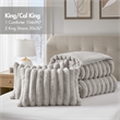 Olliix Madison Park Jasmine King Comforter Mini Set Polyester in Light Gray
