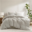 Olliix Madison Park Etta King Duvet Set Cotton in Grey
