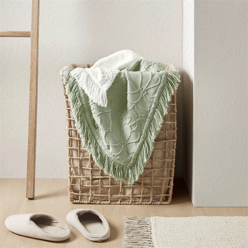 Olliix Madison Park Willow King Bedspread Set Cotton in Sage