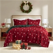 Olliix Madison Park Winter King Coverlet Mini Set Polyester in Red