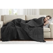 Olliix Madison Park Windom King Blanket Polyester in Black