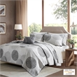 Olliix Madison Park Essentials Knowles Twin Quilt Set Cotton in Grey