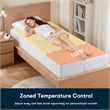Olliix Serta Microfiber Zoned Twin Mattress Pad Microfiber in White