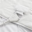 Olliix Serta Microfiber Zoned Full Mattress Pad Microfiber in White