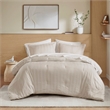 Olliix Super Listing Logan King Comforter Set Polyester in Neutral