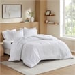 Olliix Super Listing Logan King Comforter Set Polyester in White