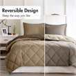 Olliix Madison Park Essentials Larkspur King Comforter Mini Set in Brown/Sand