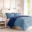 Olliix Madison Park Larkspur King Comforter Mini Set in Navy/Light Blue