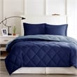 Olliix Madison Park Larkspur King Comforter Mini Set in Navy/Light Blue