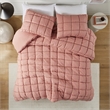 Olliix Intelligent Design Dream Puff Twin Comforter Mini Set Polyester in Rose