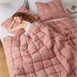 Olliix Intelligent Design Dream Puff Twin Comforter Mini Set Polyester in Rose