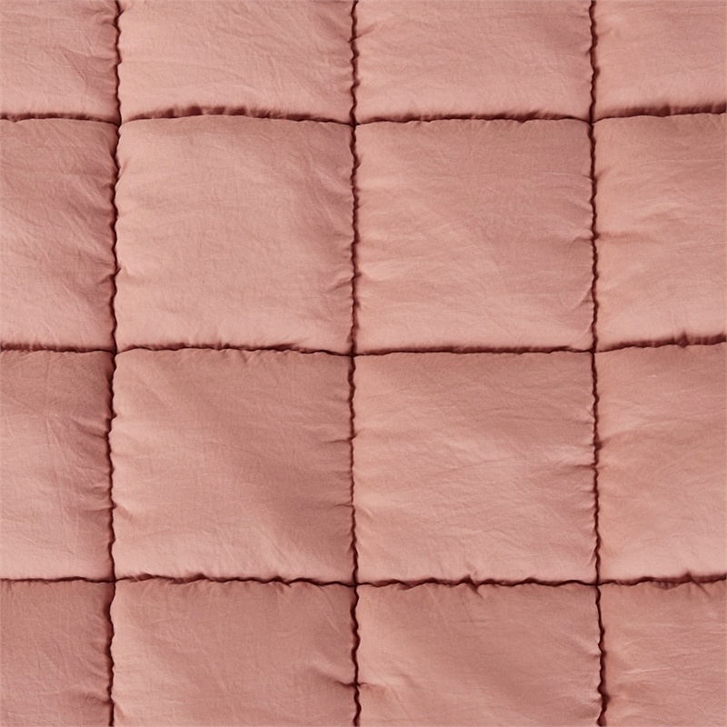 Olliix Intelligent Design Dream Puff Twin Comforter Mini Set Polyester in Rose