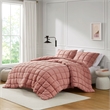 Olliix Intelligent Design Dream Puff Twin Comforter Mini Set Polyester in Rose