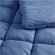 Olliix Intelligent Design Dream Puff Twin Comforter Mini Set Polyester in Navy