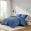 Olliix Intelligent Design Dream Puff Twin Comforter Mini Set Polyester in Navy